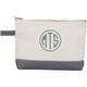 Choice of Monogram Style Canvas Make-Up Bag Image 7 of 14